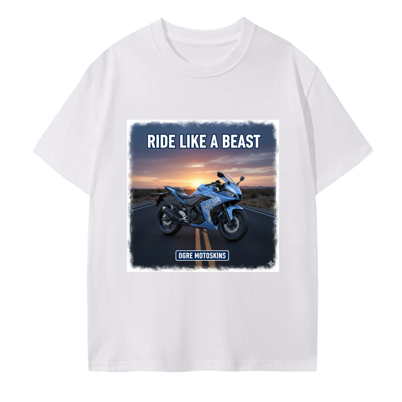 YZFR3 IN POWDER BLUE WHITE GRAPHICS