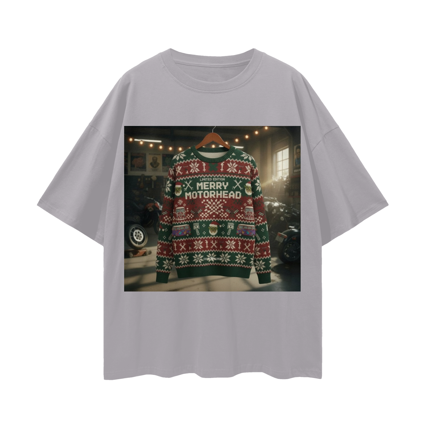 Ugly Christmas Sweater on a Shirt